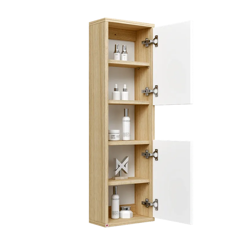 Alacena Mobel 100 · Roble Americano — vista abierta