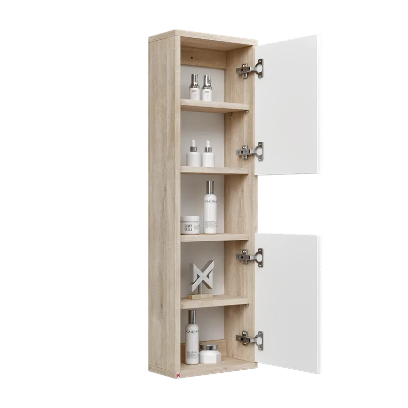 Alacena Mobel 100 · Whiteriver Beige Arena — vista abierta