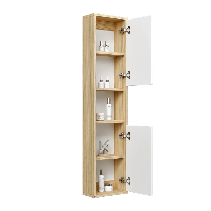 Alacena Mobel 130 · Roble Americano — vista abierta