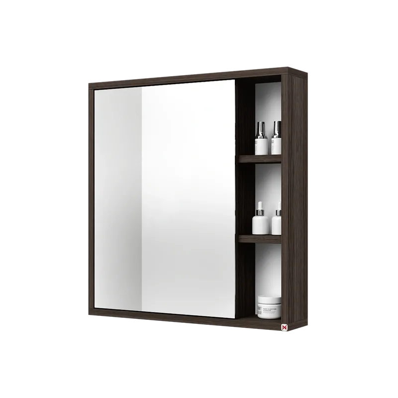 Botiquín con espejo 60×63 · Roble Dakar