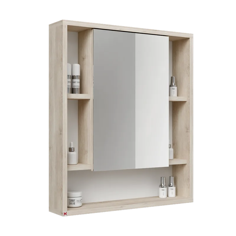 Botiquín con espejo 60×70 · Pino Aland Blanco