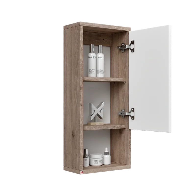 Alacena Mobel 70 · Davos Trufa Marrón — vista abierta