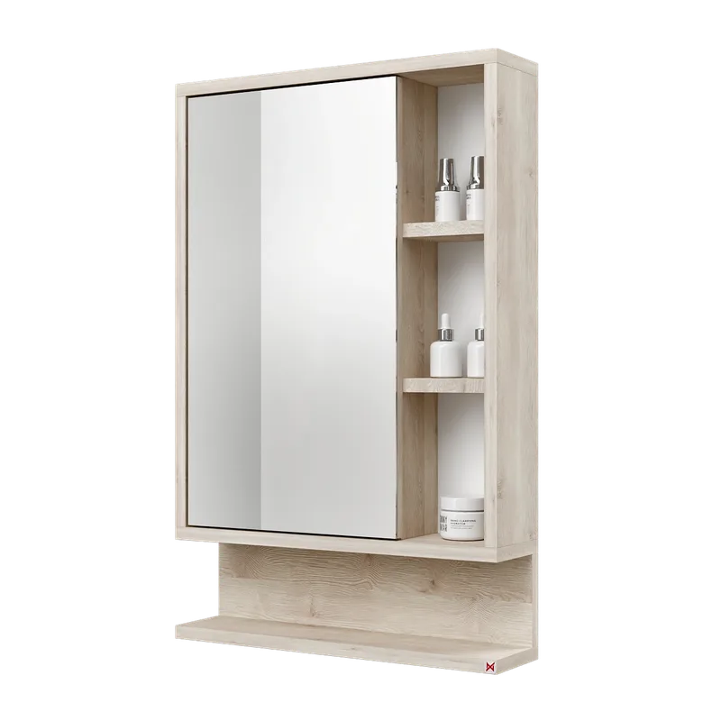Botiquín con espejo 78×50 · Pino Aland Blanco