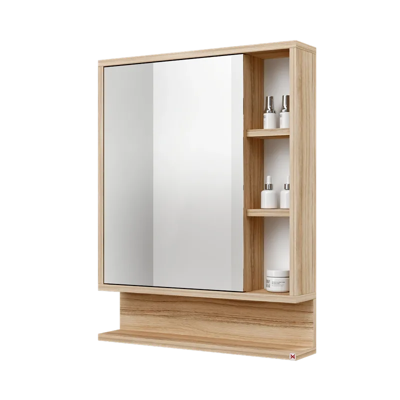 Botiquín con espejo 60×78 · Coco Bolo — vista cerrada