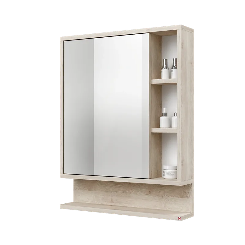 Botiquín con espejo 60×78 · Pino Aland Blanco