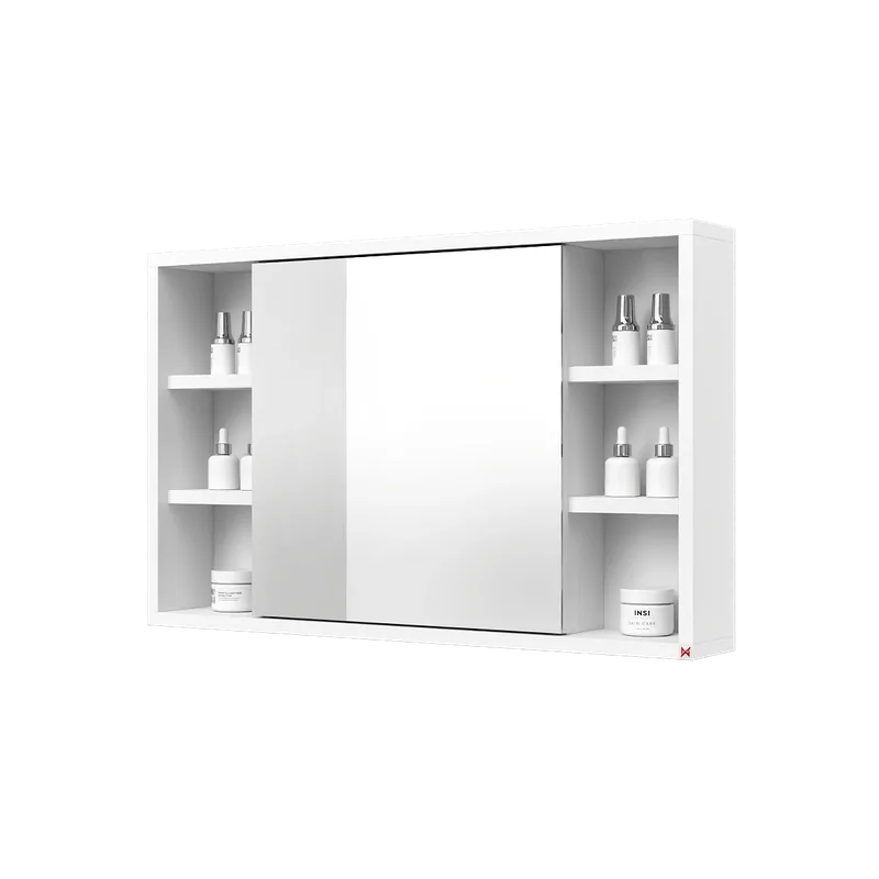 Botiquín con espejo 80×50 · Blanco